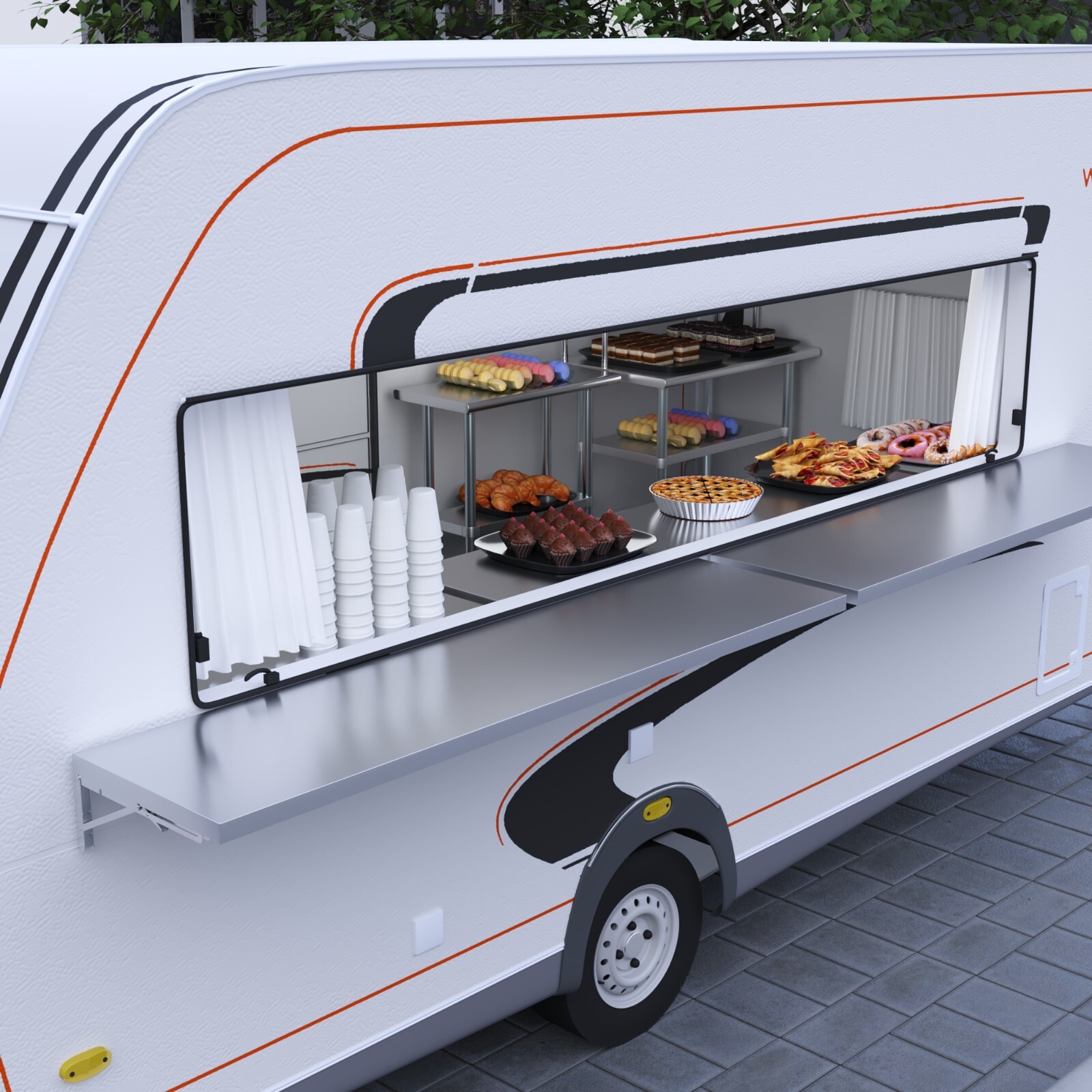 AmGood 18 in. x 72 in. Stainless Steel Folding Wall Shelf