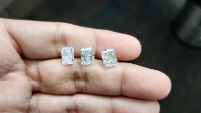 GRA Certified Loose Moissanite Radiant Cut Stones D VVS1 All Sizes