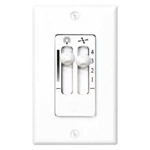 3 Progress Lighting Fan Wall Control P2630-30 4 SPD W/ Full-range Light Dimmer