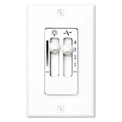 Progress Lighting P2630-30 4 Speed Ceiling Fan and Light Kit Wall Control