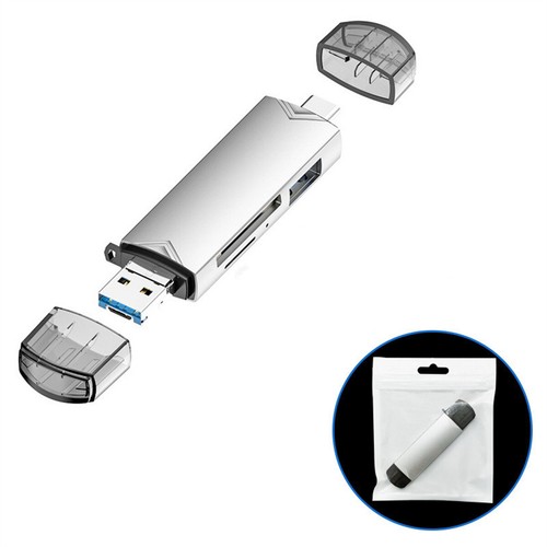 Lecteur Carte 6 en 1 Lecteur Carte Mémoire USB 3.0 Type-C Lecteur SD OTG Adaptateur Micro - Photo 12/14