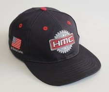 Vintage HMC Gears Strapback Cap Hat One Size Black Embroidered Made in USA New