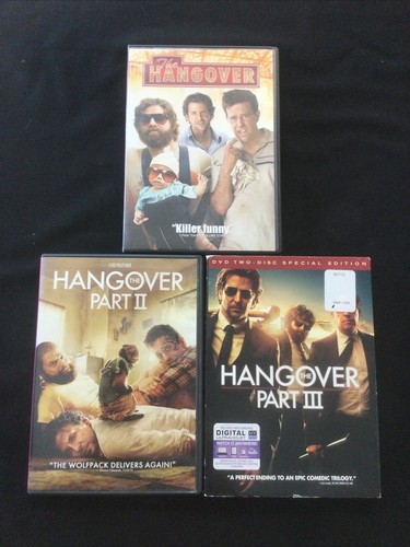 The Hangover Part 1, 2 And 3 Trilogy Set DVDs FREE SHIP