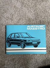 AUSTIN  MAESTRO OWNERS HANDBOOK 1982 SMD 8551 1st EDITION GOOD CONDITION