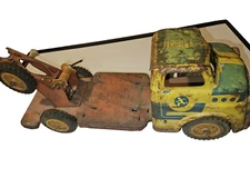 Wyandotte Moto Fix Tool Kit Tow Car 1950s  Pressed Steel Wrecker /parts Car