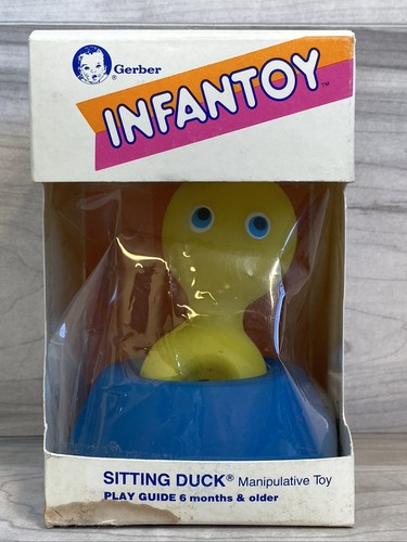 Gerber Infantoy SITTING DUCK Manipulative Toy with Original Box RARE 1979 VNTG - Picture 2 of 10