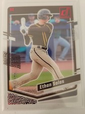Ethan Salas Clearly Donruss Red 11/100 2023 Panini Chronicles  Baseball
