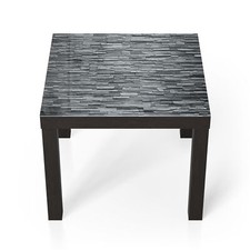 DEQORI Couchtisch 'Unebene Schieferwand' Glas Beistelltisch, versch. Ausf.