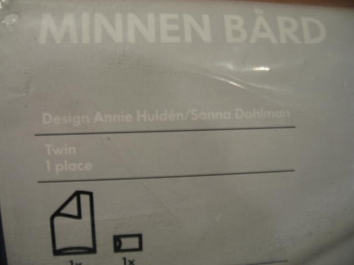 IKEA Twin Minnen Bard Dragons Castles 100% Cotton Quilt Cover w/ Pillow Sham NEW - Picture 3 of 10