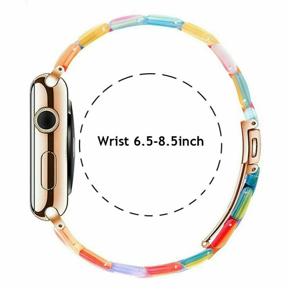 Resin Watch Band Strap Bracelet For Apple Watch Series 11 10 9 8 7 6 5 4 Ultra 3 - Image 3 of 4
