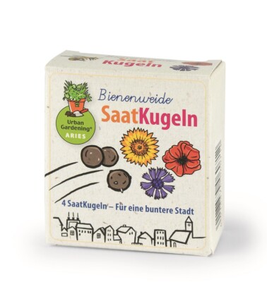 Samenbomben 4er Set Bienenweide Wildblumen Saatgut Bienenfreundlich