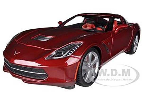2014 CHEVROLET CORVETTE C7 STINGRAY RED 1/18 DIECAST MODEL CAR BY MAISTO 31182