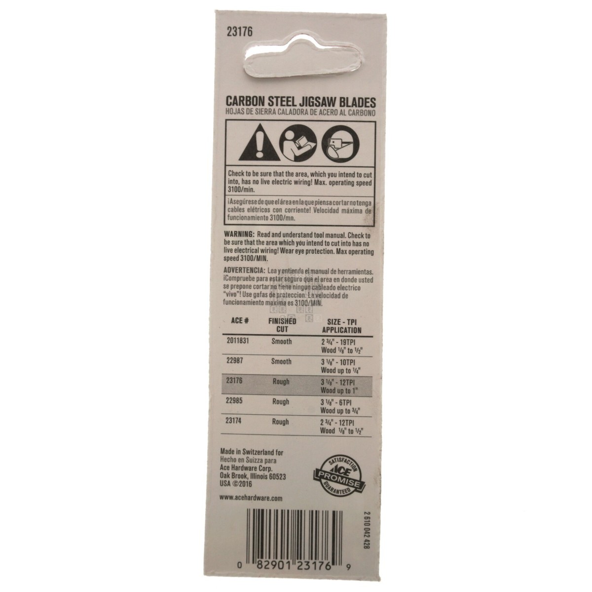 JIG-SAWページ ACE Hardware 23176 Carbon Steel Jigsaw Blades, 12TPI 3-1/8