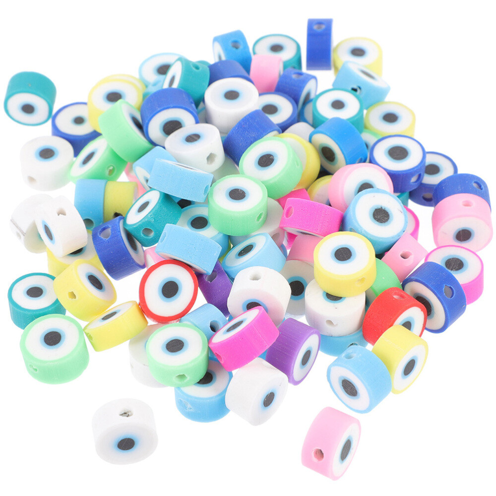 Bead Charms Trendy Necklace Colored Eye Beads Bohemian Decor