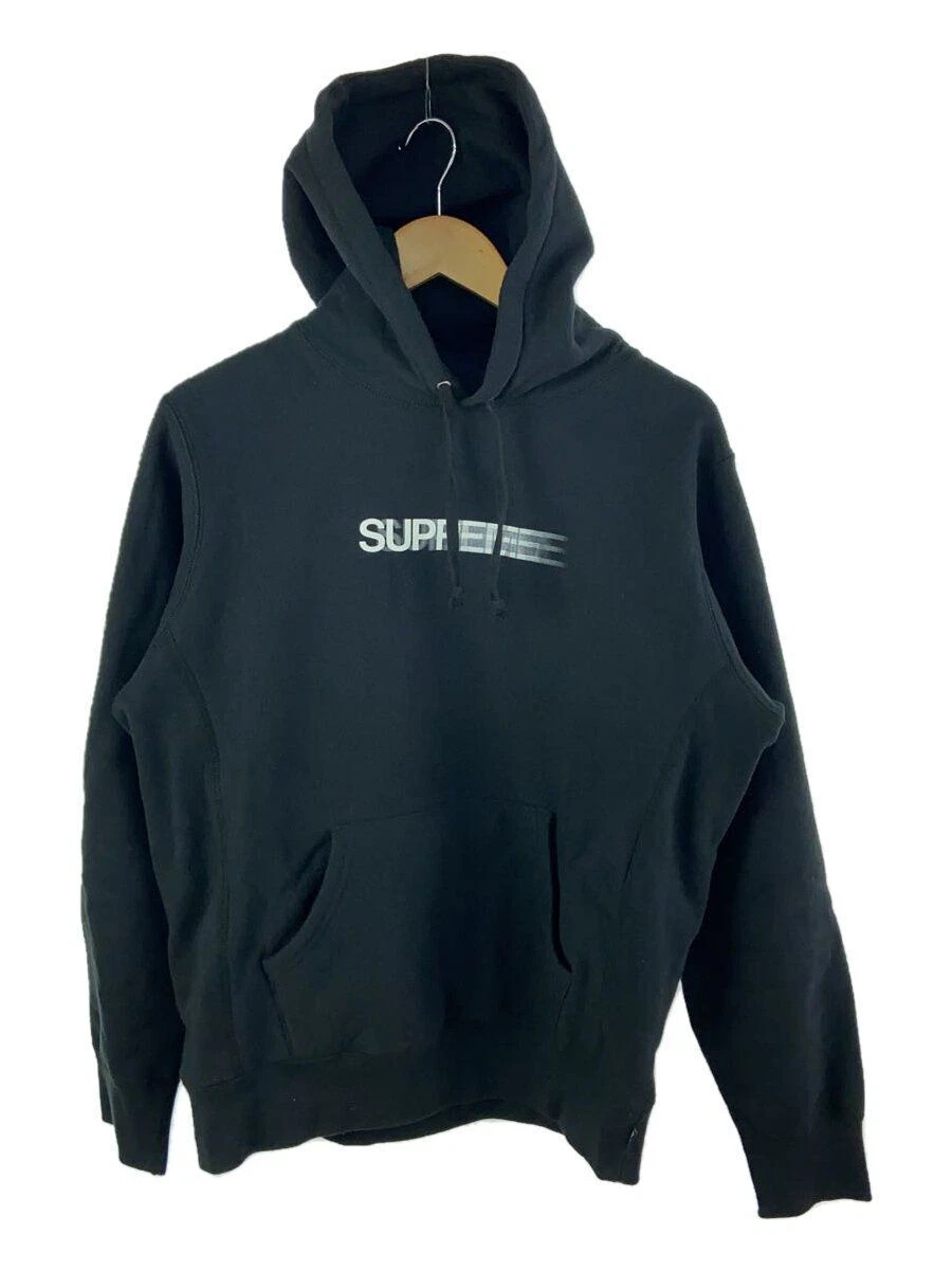 Sweat à capuche Supreme S coton noir imprimé logo mouvement occasion