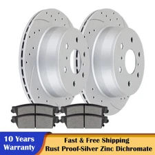 Rear Brakes and Rotors Discs Brake Pads Kit for Chevy Suburban 1500 GMC Yukon XL