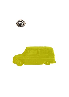 e1 t147 fridolin delivery van  3D car chrome Gold colour lapel pin badge