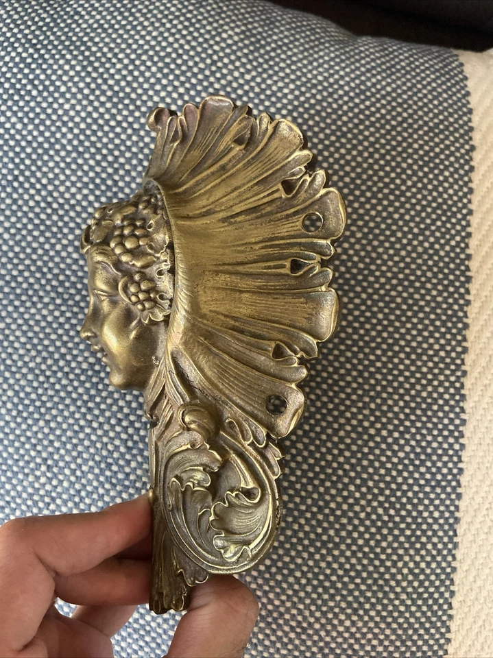 ANTIGUO EXQUISITO BRONCE MACIZO JENNY LINN BILLAR ESQUINA/BOLSILLOS LATERALES Foto 2 de 4