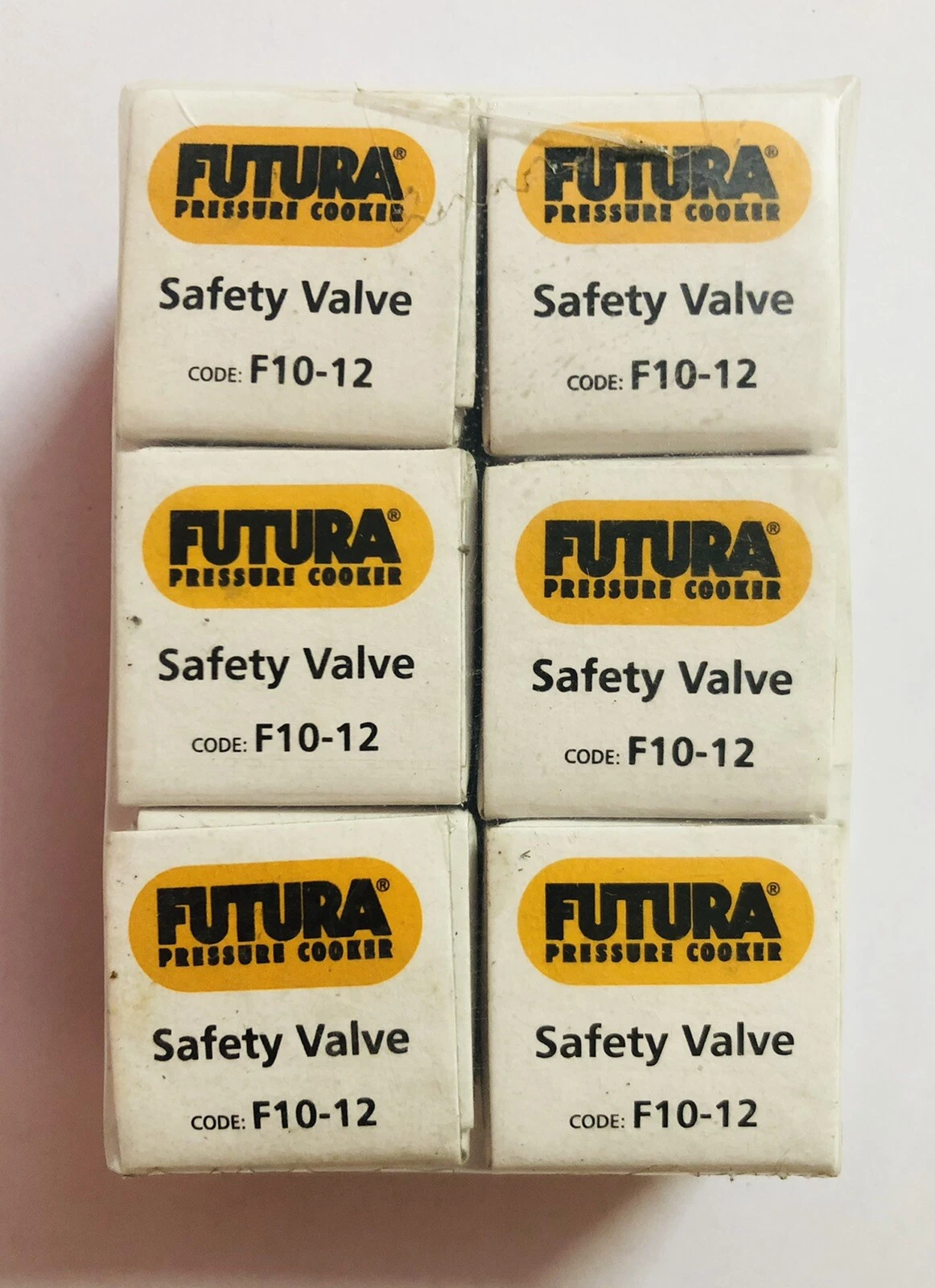 6 X Hawkins Futura Safety Valve For 2 to 9 L Pressure Cooker ORIGINAL F10-12 F/S