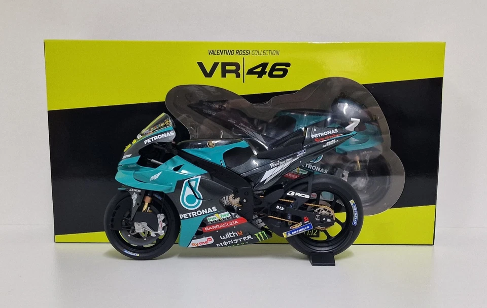 MINICHAMPS SCALA 1:12 VALENTINO ROSSI MODELLINO MOTO GP YAMAHA M1 PETRONAS 2021 - Immagine 2 di 4