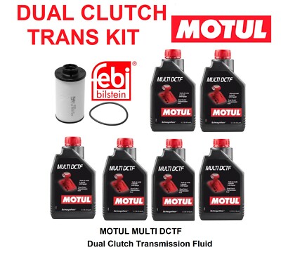 OEM VW DSG ATF Transmission Dual Clutch Fluid Filter Kit MOTUL 6 Liters