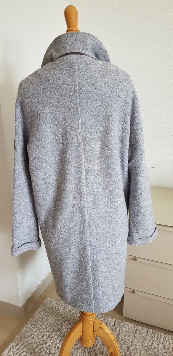 Manteau Femme Oversize En Laine Frieda & Freddies Gris Clair - Taille 34/XS | Occasion Très Bon état