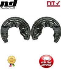 2x Front L+R Brake Disc Dust Cover Back Plate Shield For Audi A4 B6 B7 SET 345mm