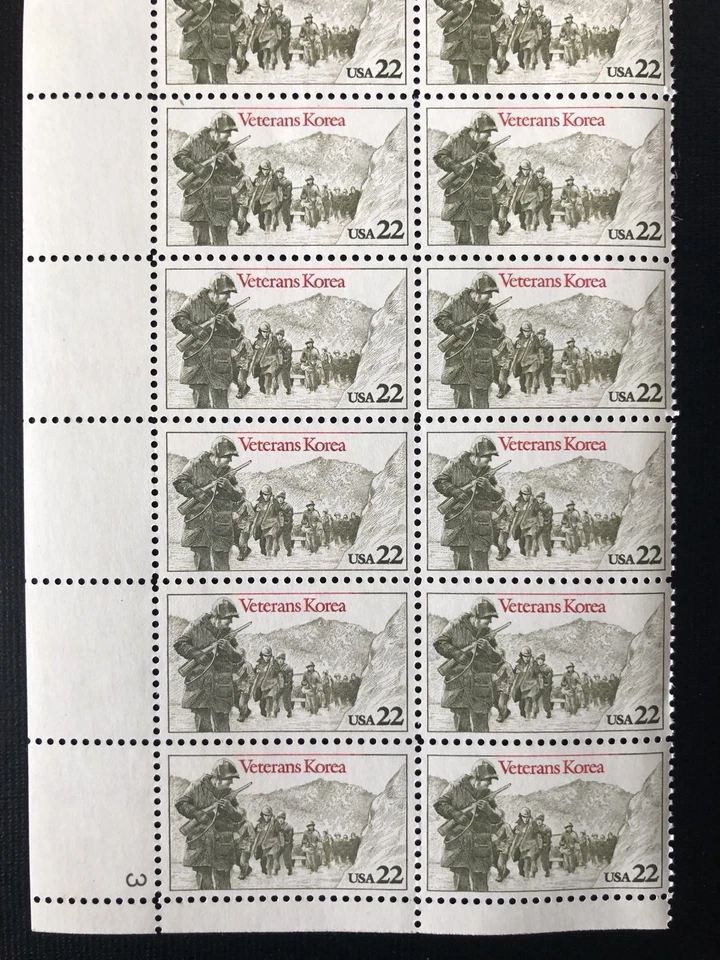 Vintage 1985 USPS Block of 20 Korea War Veteran Stamps Scott 2152 Mr Zip 22c MNH - Image 4 of 4