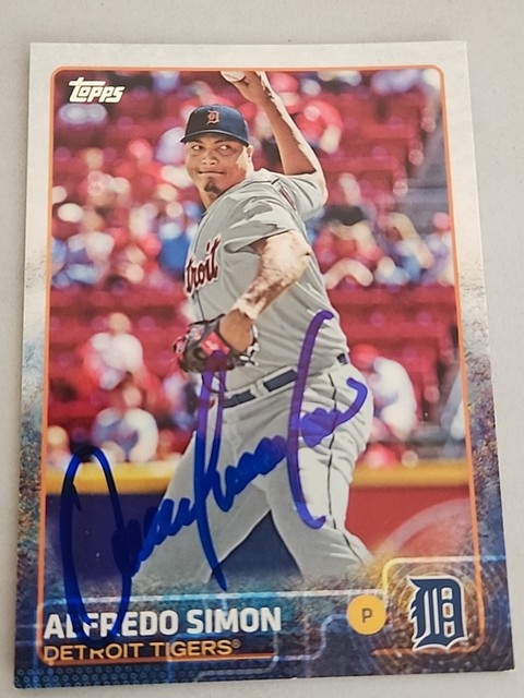 Alfredo Simon Signed 2015 Topps #654
