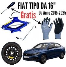 Platzsparend Notrad 16 " 5 Löcher Fiat Tipo Set Cric Handschuhe Schrauber
