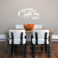 Cafe Wall Decal - Kitchen and Dining Room, Entryway, Coffee Quotes