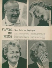 1961 Paul Weston Jo Stafford Jonathan & Darlene Edwards in Paris Print Story LO9