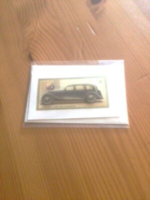 Individuelle leere Tole Decoupage 3D Geschenkkarte mit Umschlag Lagonda Auto Motiv