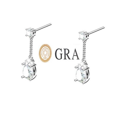 2 ctw Diamond Stud Earrings Screwback Teardrop Diamond Earrings 2carat Solid 18k - Picture 10 of 14