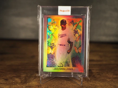 1970 Jackie Robinson by RISK Topps Project70 Card #124 Rainbow Foil /70 #42