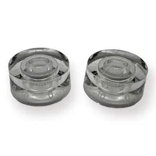 AxLabs Speed Knobs (Set of 2), Clear, White Font