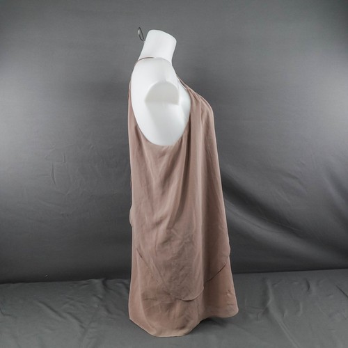 Double Zero Women Dress Large Brown Flowy Layered Coquette Mini Babydoll Evening - Picture 5 of 12