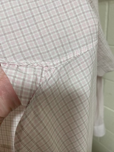Hickey Freeman Men's Pink/maroon/White Plaid Long Sleeve Button down Shirt sz XL - Picture 6 of 14