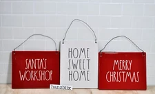 Rae Dunn Wall Plaque Sign Ceramic Hanging HOME SWEET HOME "YOU CHOOSE" NEW'19-21