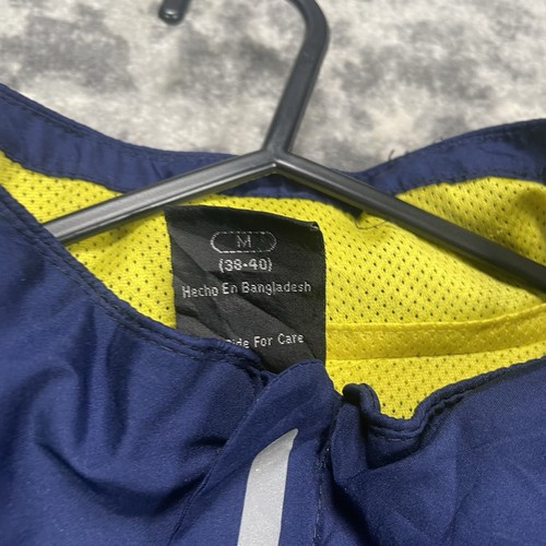 Starter Jacket Mens Medium Blue Zip Up Windbreaker Rain Coat Shell Y2K Vintage - Picture 2 of 8