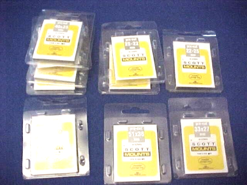 10 packs of 40 Each (not 20) Black Scott Mounts 40 X 25 and More Sizes