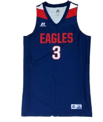 Russell Athletic Mens Eagles #3 Size Medium Basketball Tank Jersey New!
