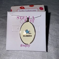 Stella & Dot Momento Zodiac Sign Libra Enamel Gold Tone Pendant Only