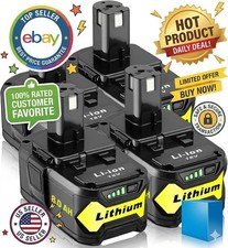 Generic 18V 8.0Ah Li-Ion Battery 4-Pack Compatible with 18V ONE Cordless Tools