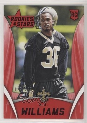 2015 Panini Rookies & Stars Retail Longevity Red 25/299 PJ Williams #153 RC 0f8