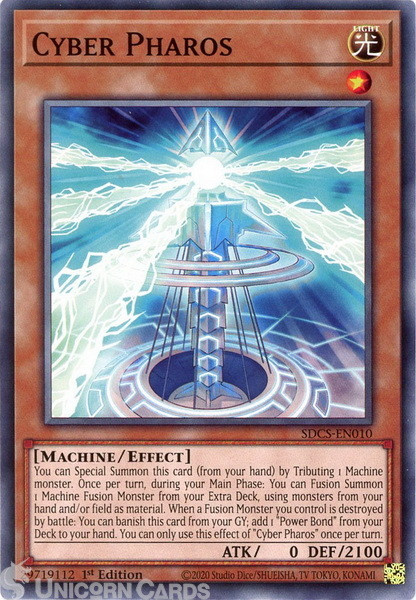SDCS-EN010 Cyber Pharos Common 1st Edition Mint YuGiOh Card