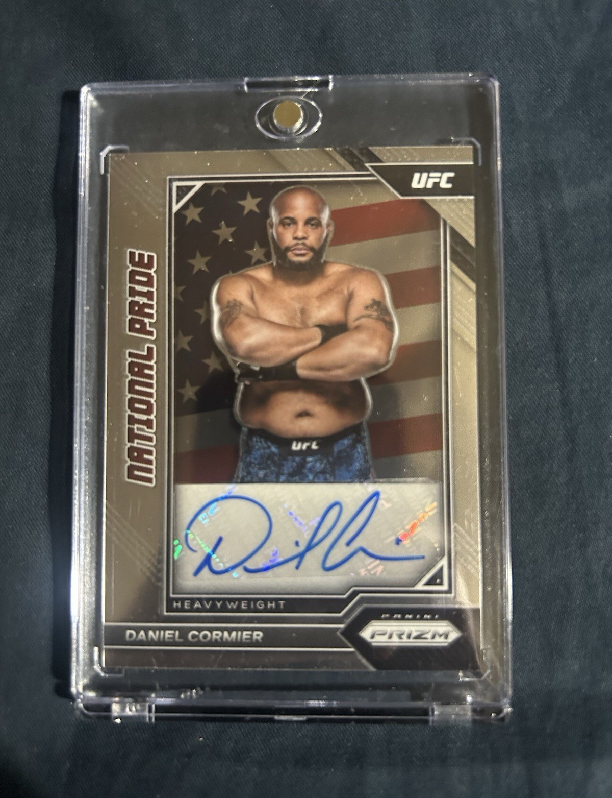 Panini 2023 Chronicles Prizm UFC National Pride Daniel Cormier Auto #NP-DCM