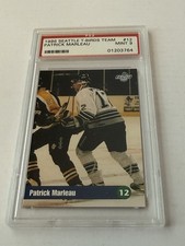 1996 Seattle T-Birds Team Issue #12 Patrick Marleau Rookie PSA 9 MINT WHL Hockey