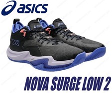 ASICS Men's Basketball Shoes NOVA SURGE LOW 2 1061A051-001 Black/Sapphire