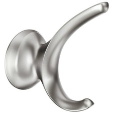 Moen MY1503BN Darcy Double Robe Hook Brushed Nickel Press and Mark